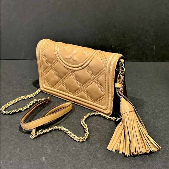 Tory Burch Fleming Soft Glazed Wallet Crossbody Bag/Purse | PRELOVED 🤎👜 - Picture 3 of 16